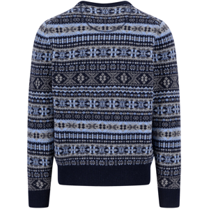 Fynch-Hatton Hatton O Neck Lambswool Jacquard